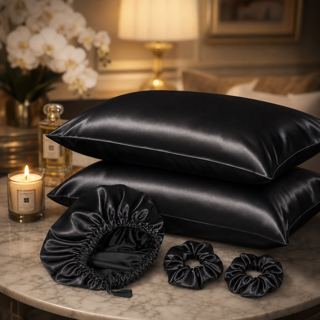 Parlea Absolute Ritual Set | Yastık Kılıfı + Bone + Toka – Tam Gece Bakımı