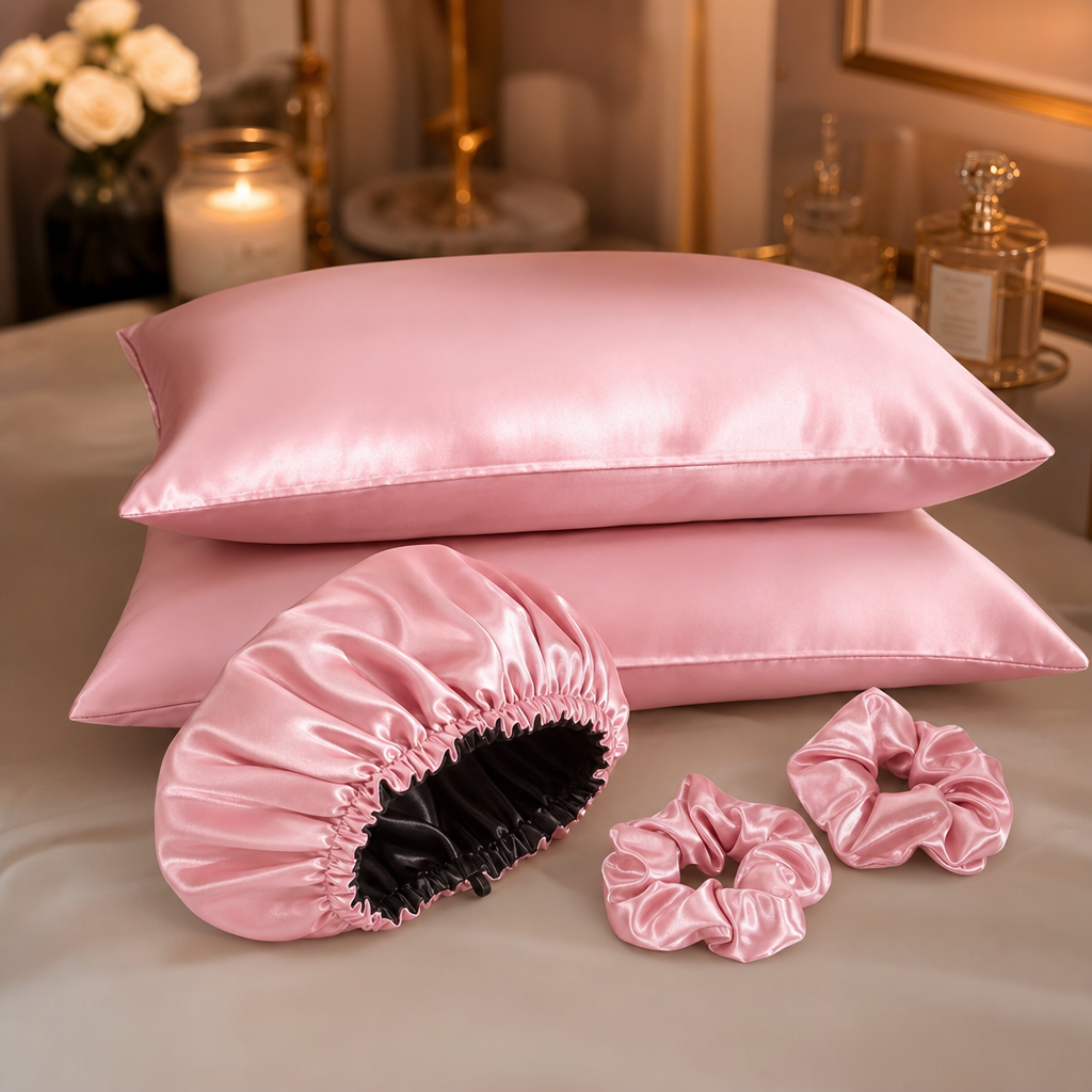 Parlea Absolute Ritual Set | Yastık Kılıfı + Bone + Toka – Tam Gece Bakımı